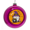 Purple Christmas tree ornament bauble 8cm