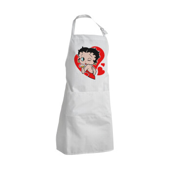 Betty Boop, Adult Chef Apron (with sliders and 2 pockets)