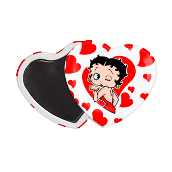 Betty Boop, Μαγνητάκι καρδιά (57x52mm)