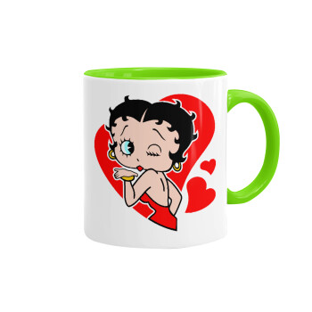 Betty Boop, Κούπα χρωματιστή βεραμάν, κεραμική, 330ml