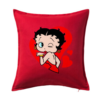 Betty Boop, Sofa cushion RED 50x50cm includes filling