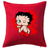 Sofa cushion RED 50x50cm includes filling