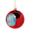 Christmas tree ball Red 8cm