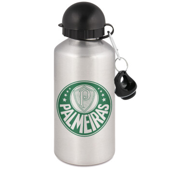 Palmeiras, Metallic water jug, Silver, aluminum 500ml