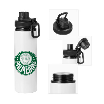 Palmeiras, Metal water bottle with safety cap, aluminum 850ml