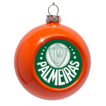 Palmeiras, Orange Christmas tree ornament bauble 8cm