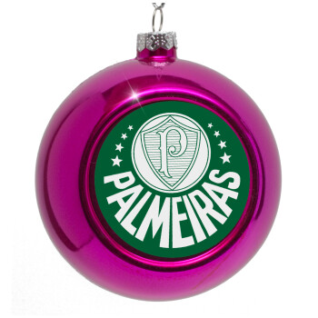 Palmeiras, Purple Christmas tree ornament bauble 8cm