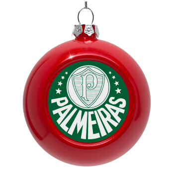 Palmeiras, Red Christmas tree ornament bauble 8cm