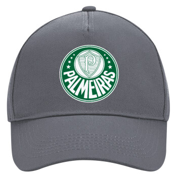 Palmeiras, Ultimate Adult Hat Grey, (100% COTTON DRILL, ADULT, UNISEX, ONE SIZE)