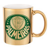 Mug ceramic, gold mirror, 330ml