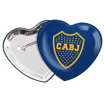Club Atlético Boca Juniors, Κονκάρδα παραμάνα καρδιά (57x52mm)