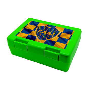Club Atlético Boca Juniors, Children's cookie container GREEN 185x128x65mm (BPA free plastic)