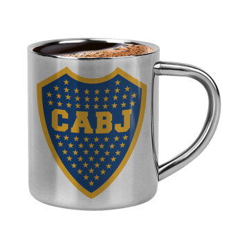 Club Atlético Boca Juniors, Double-wall metal cup for espresso (220ml)