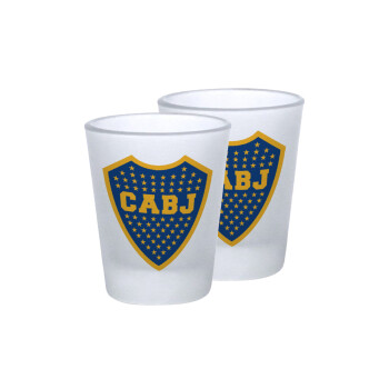 Club Atlético Boca Juniors, Σφηνοπότηρα γυάλινα 45ml του πάγου (2 τεμάχια)