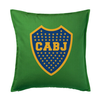 Club Atlético Boca Juniors, Sofa cushion Green 50x50cm includes filling