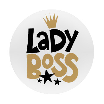 Lady Boss, Mousepad Round 20cm