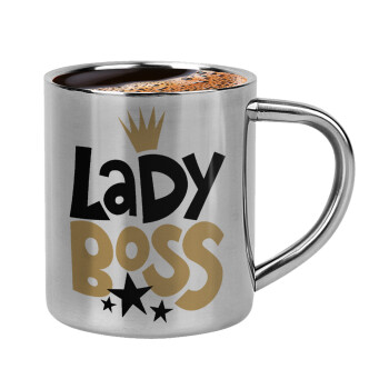 Lady Boss, Double-wall metal cup for espresso (220ml)