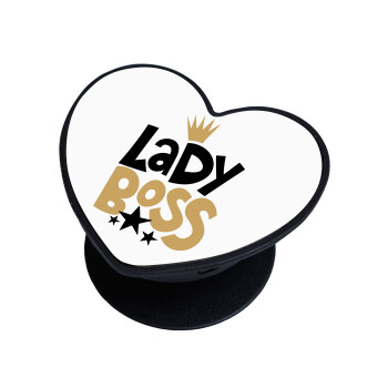 Lady Boss, Phone Holders Stand  καρδιά Μαύρο Βάση Στήριξης Κινητού στο Χέρι