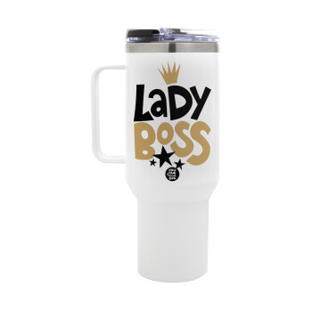 Lady Boss, Mega Tumbler με καπάκι, διπλού τοιχώματος (θερμό) 1,2L