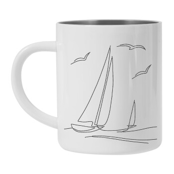 Sailing, Mug Stainless steel double wall 300ml