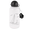 Metal water bottle, White, aluminum 500ml