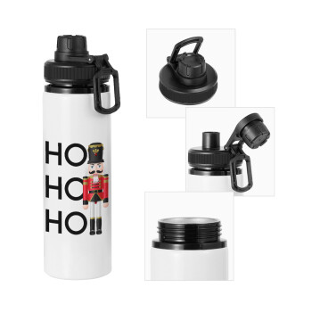 Nutcracker, Metal water bottle with safety cap, aluminum 850ml