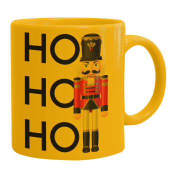 Nutcracker, Ceramic coffee mug yellow, 330ml (1pcs)