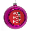 Purple Christmas tree ornament bauble 8cm