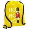 Backpack pouch GYMBAG Yellow, with pocket (40x48cm) & thick cords