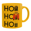 Ceramic coffee mug yellow, 330ml (1pcs)