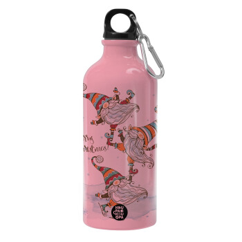 Christmas nordic gnomes, Water bottle 600ml