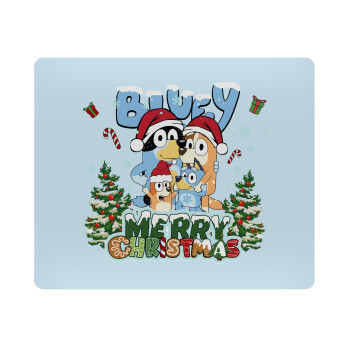 Bluey Merry Christmas, Mousepad rect 23x19cm