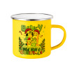 Yellow Enamel Metallic Cup 360ml