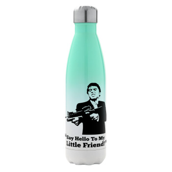 Scarface, Metal mug thermos Green/White (Stainless steel), double wall, 500ml
