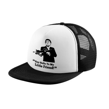 Scarface, Καπέλο Ενηλίκων Soft Trucker με Δίχτυ Black/White (POLYESTER, ΕΝΗΛΙΚΩΝ, UNISEX, ONE SIZE)