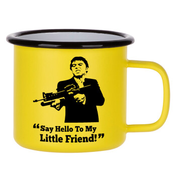 Scarface, Metallic enamel MATT Yellow cup 360ml