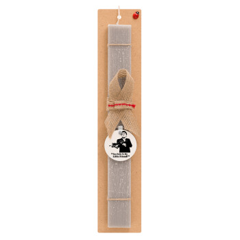 Scarface, Easter Set, wooden keychain & scented Easter candle flat (30cm) (GRAY)