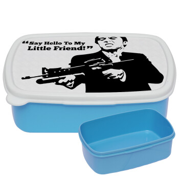 Scarface, ΜΠΛΕ παιδικό δοχείο φαγητού (lunchbox) πλαστικό (BPA-FREE) Lunch Βox M18 x Π13 x Υ6cm