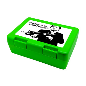 Scarface, Children's cookie container GREEN 185x128x65mm (BPA free plastic)