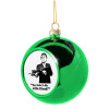 Green Christmas tree ornament ball 8cm