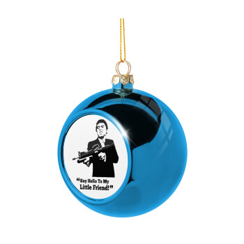 Scarface, Χριστουγεννιάτικη μπάλα δένδρου Μπλε 8cm