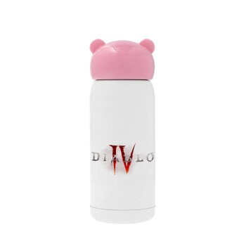 Diablo iv, Pink stainless steel thermal flask, 320ml