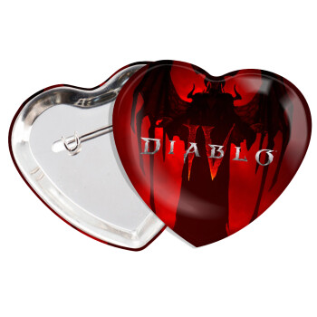 Diablo iv, Κονκάρδα παραμάνα καρδιά (57x52mm)