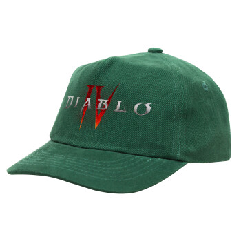 Diablo iv, Children's Baseball Cap, 100% Cotton Drill, GREEN (COTTON, CHILDREN'S, ONE SIZE)