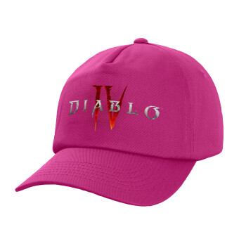 Diablo iv, Adult Baseball Cap, 100% Cotton, Purple (COTTON, ADULT, UNISEX, ONE SIZE)