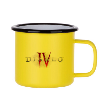 Diablo iv, Metallic enamel MATT Yellow cup 360ml