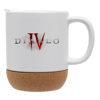 Diablo iv, Ceramic coffee mug Cork (MAT), 330ml (1pcs)