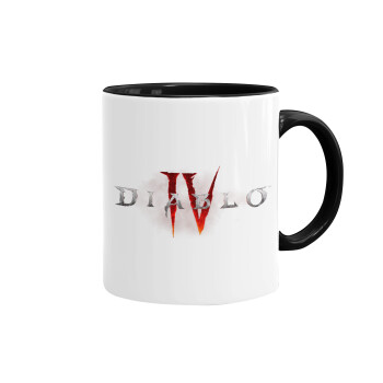 Diablo iv, Mug colored black, ceramic, 330ml