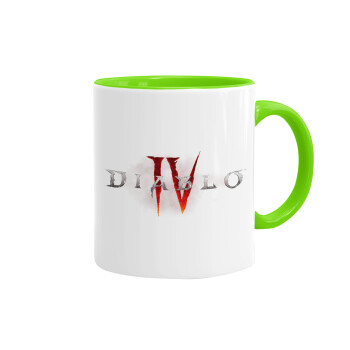 Diablo iv, Mug colored light green, ceramic, 330ml