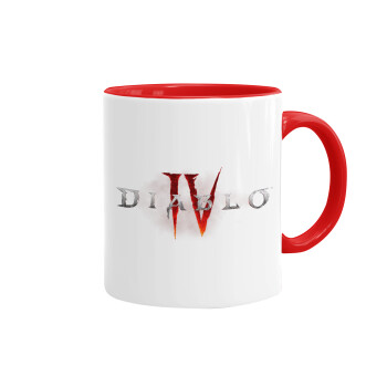 Diablo iv, Mug colored red, ceramic, 330ml